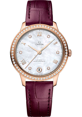 Omega Watches - De Ville Prestige Co-Axial 34 mm - Sedna Gold - Style No: 434.58.34.20.55.001