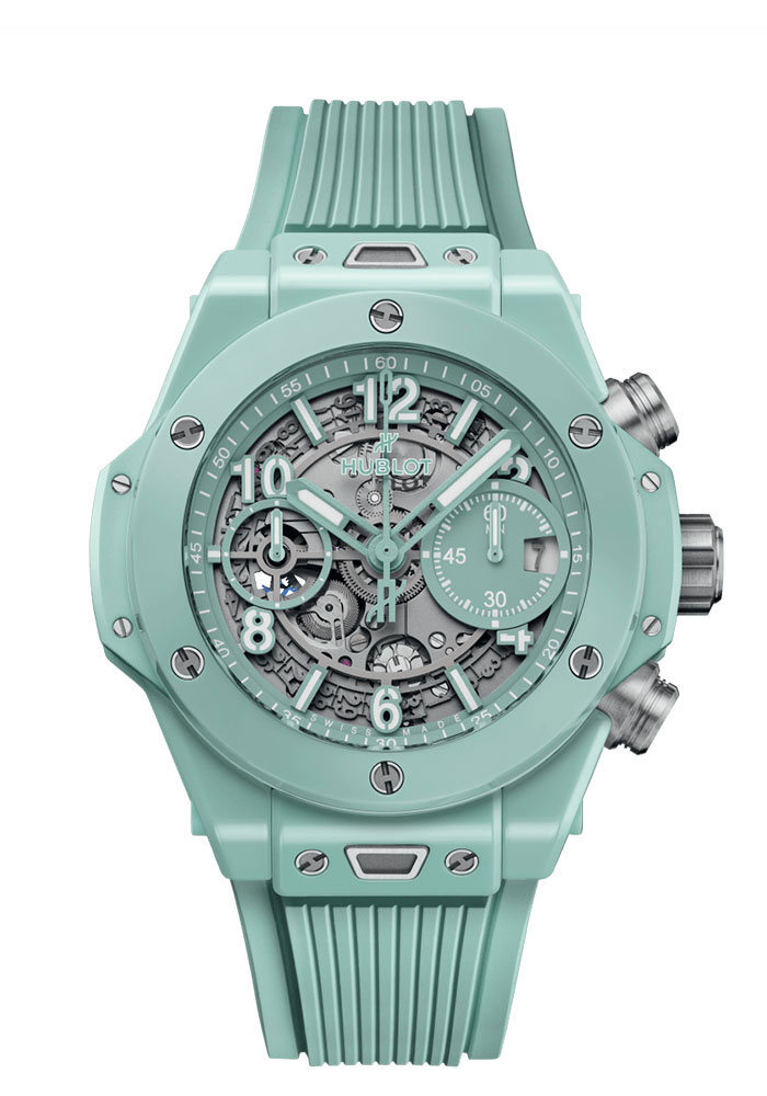 Hublot Watches - Big Bang 42mm Unico Mint Green Ceramic - Style No: 441.GS.5221.RX