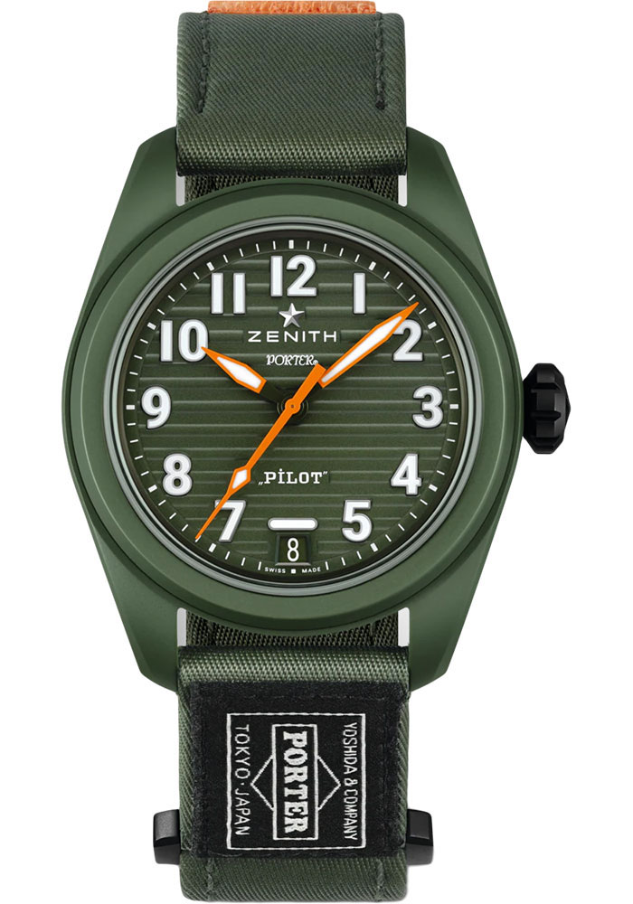 Zenith Watches - Pilot Automatic Ceramic - Rubber Strap - Style No: 49.4001.3620/63.I001