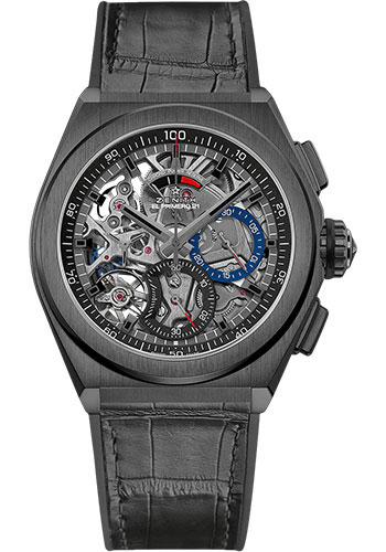 Zenith Watches - Defy El Primero 21 Black Ceramic - Style No: 49.9000.9004/78.R582