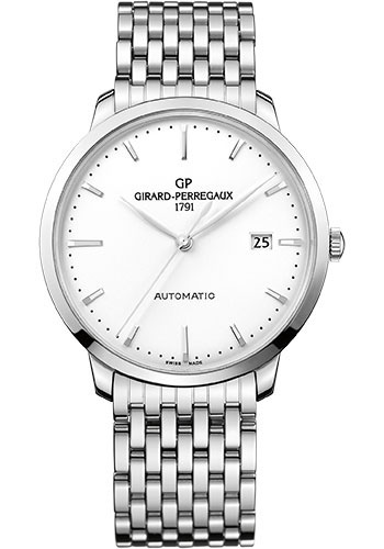 Girard-Perregaux Watches - 1966 40 mm - Steel - Bracelet - Style No: 49555-11-131-11A