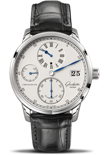 Glashutte Original Watches - Senator Chronometer Regulator White Gold - Alligator Strap - Style No: 1-58-04-04-04-04