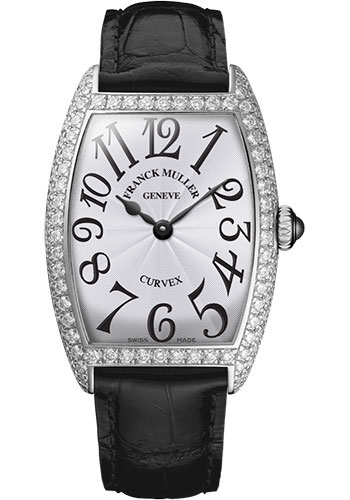 Franck Muller Watches - Cintre Curvex - Quartz - 29 mm Stainless Steel - Dia Case - Strap - Style No: 7502 QZ D AC White Black