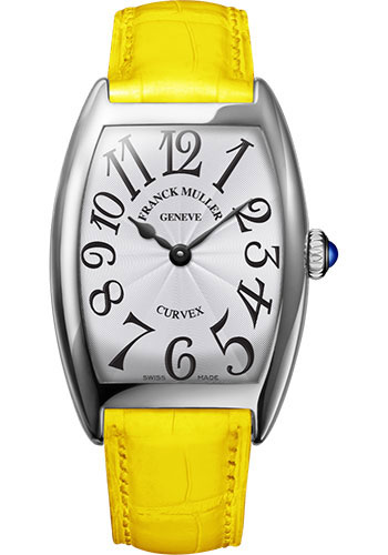 Franck Muller Watches - Cintre Curvex - Quartz - 29 mm White Gold - Strap - Style No: 7502 QZ OG White Yellow