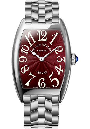 Franck Muller Watches - Cintre Curvex - Quartz - 29 mm Platinum - Bracelet - Style No: 7502 QZ O PT Red