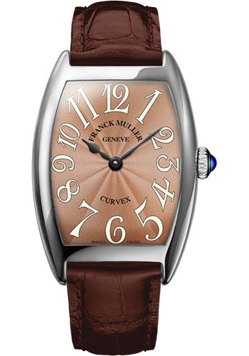 Franck Muller Watches - Cintre Curvex - Quartz - 29 mm Platinum - Strap - Style No: 7502 QZ PT Bronze