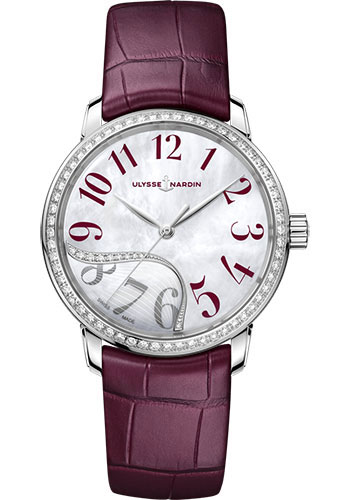 Ulysse Nardin Watches - Classico Jade - Stainless Steel - Diamond Bezel - Style No: 8153-201B/60-06