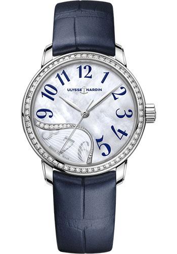 Ulysse Nardin Watches - Classico Jade - Stainless Steel - Diamond Bezel - Style No: 8153-230B/60-03