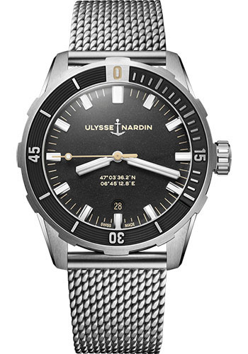 Ulysse Nardin Watches - Diver 42mm - Stainless Steel - Bracelet - Style No: 8163-175-7MIL/92