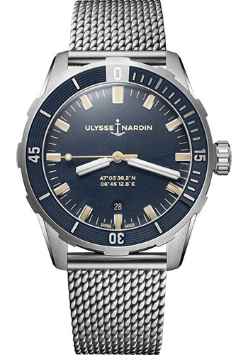 Ulysse Nardin Watches - Diver 42mm - Stainless Steel - Bracelet - Style No: 8163-175-7MIL/93