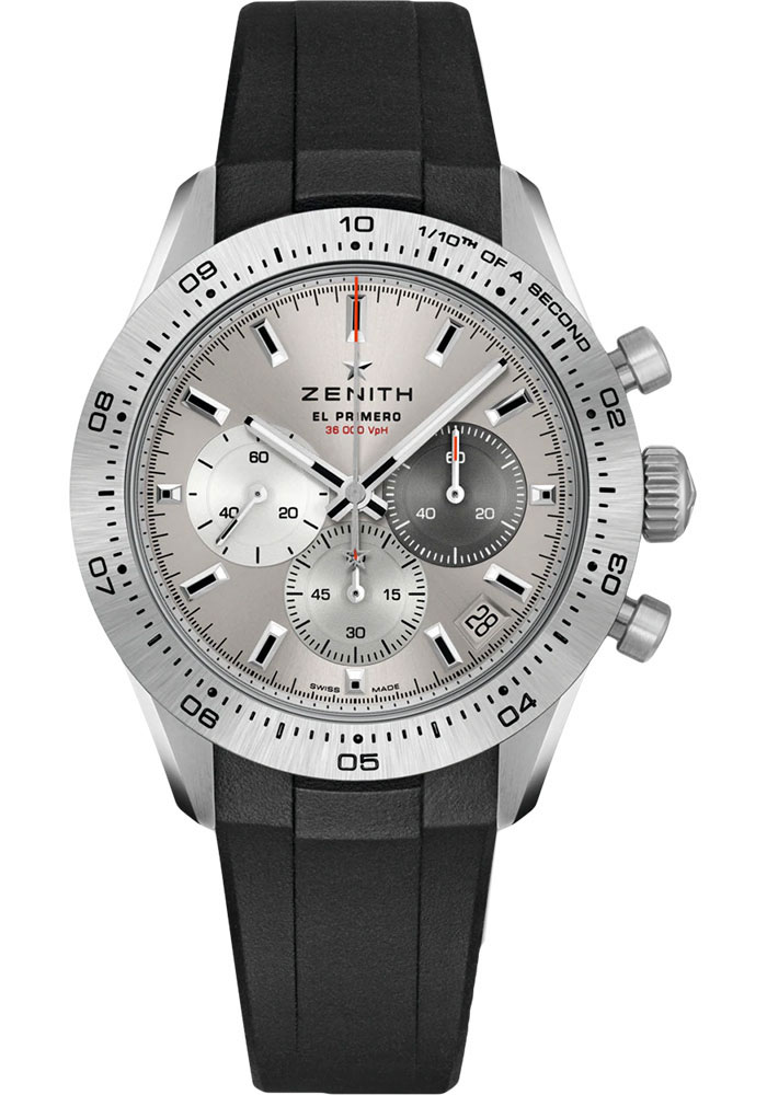 Zenith Watches - Chronomaster Sport Steel - Rubber Strap - Style No: 95.3100.3600/39.R951