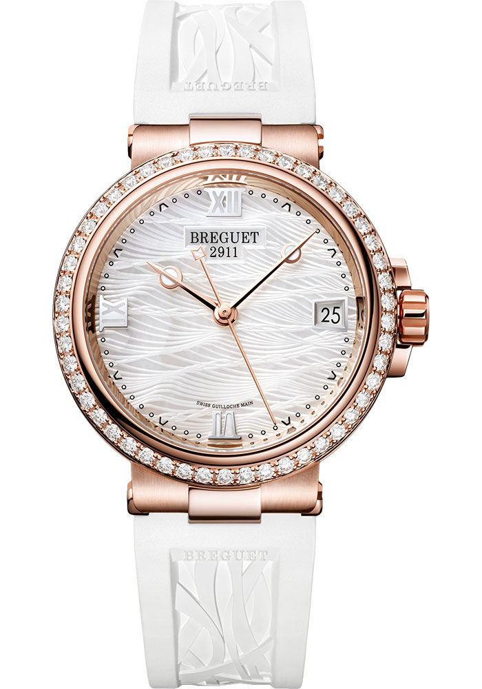 Breguet Watches - Marine 9518 - Dame - Rose Gold - 35.8mm - Style No: 9518BR/52/584 D000