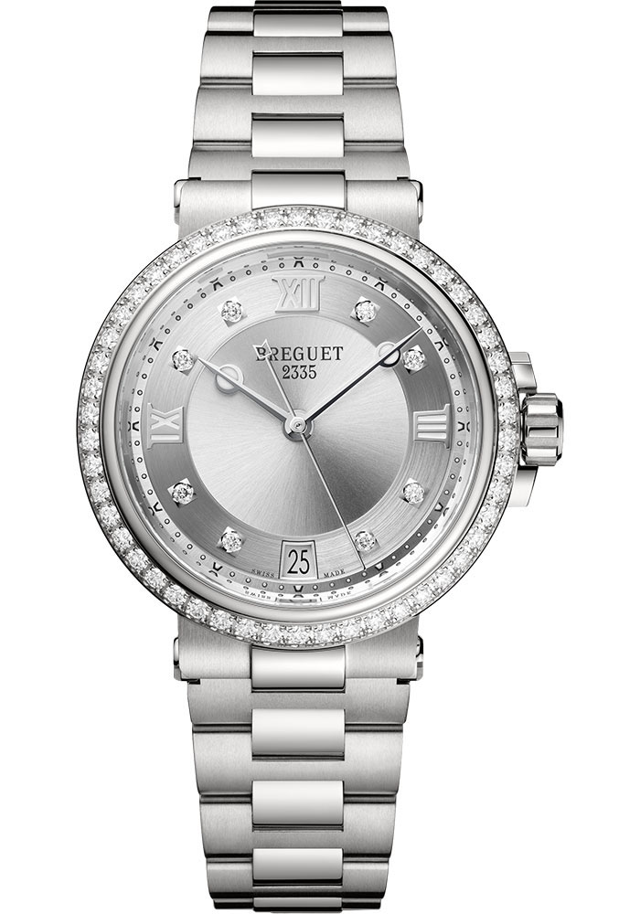 Breguet Watches - Marine 9518 - Dame - Stainless Steel - 35.8mm - Style No: 9518ST/1D/S80 D0 01