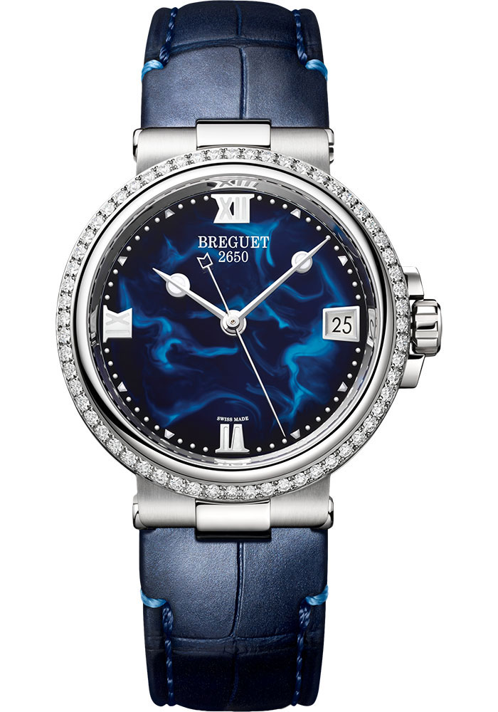 Breguet Watches - Marine 9518 - Dame - Stainless Steel - 35.8mm - Style No: 9518ST/E2/984 D000