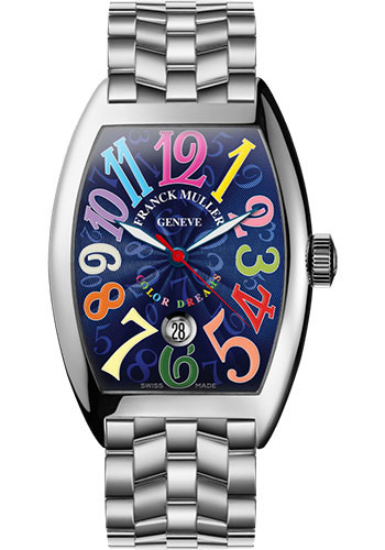 Franck Muller Watches - Cintre Curvex - Automatic - 43 mm Color Dreams - Stainless Steel - Bracelet - Style No: 9880 SC DT COL DRM O AC Blue