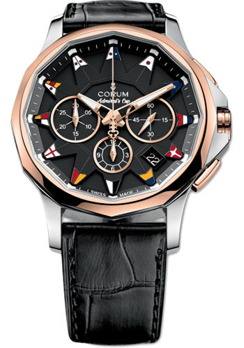 Corum Watches - Admiral Legend 42 mm - Chronograph - Steel and Gold - Style No: A984/02984 - 984.101.24/0F01 AN12