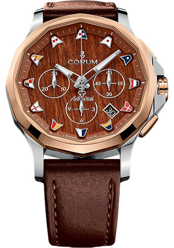 Corum Watches - Admiral Legend 42 mm - Chronograph - Steel and Gold - Style No: A984/03598