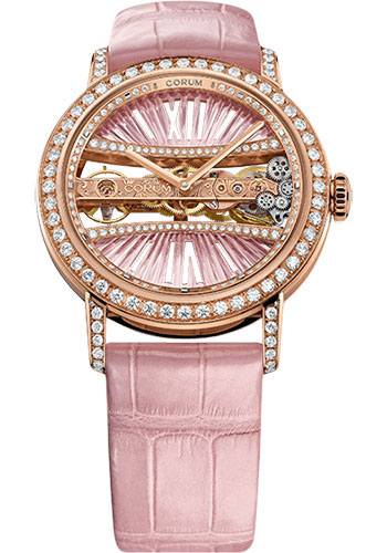 Corum Watches - Golden Bridge 39 mm Round - Rose Gold - Style No: B113/03200 - 113.000.85/0F08 DR91R