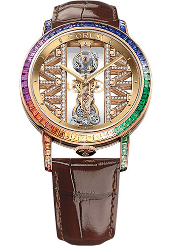 Corum Watches - Golden Bridge 43 mm Round - Tourbillon - Style No: B213/03336 - 213.991.85/0F02 GG85R
