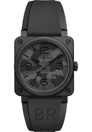 Bell & Ross Watches - BR 03-92 Automatic Black Camo - Style No: BR0392-CAMO-CE/SRB