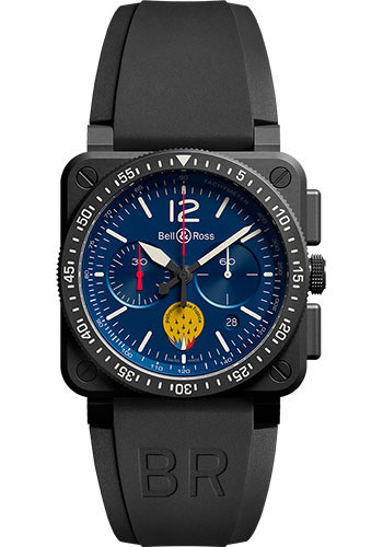 Bell & Ross Watches - BR 03-94 Chronograph Patrouille De France - Style No: BR0394-PAF1-CE/SRB