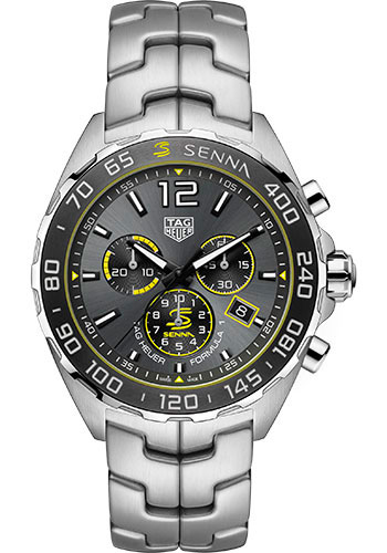 Tag Heuer Watches - Formula 1 x Senna Quartz Chronograph 43 mm - Steel - Bracelet - Style No: CAZ101AF.BA0637