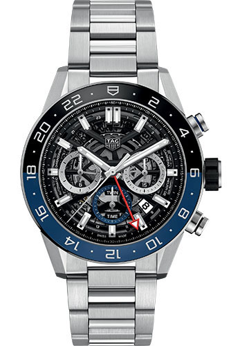 Tag Heuer Watches - Carrera Automatic Chronograph GMT 45 mm - Steel - Bracelet - Style No: CBG2A1Z.BA0658
