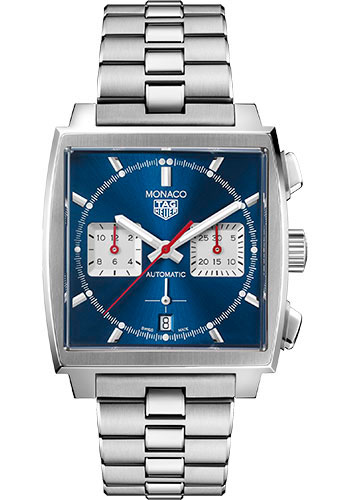 Tag Heuer Watches - Monaco Automatic Chronograph 39 mm - Steel - Bracelet - Style No: CBL2111.BA0644