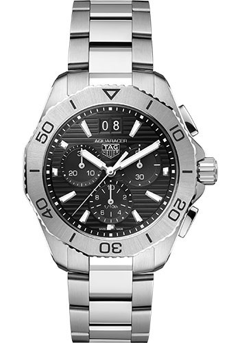 Tag Heuer Watches - Aquaracer Professional 200 Date Quartz 40 mm - Steel - Bracelet - Style No: CBP1110.BA0627