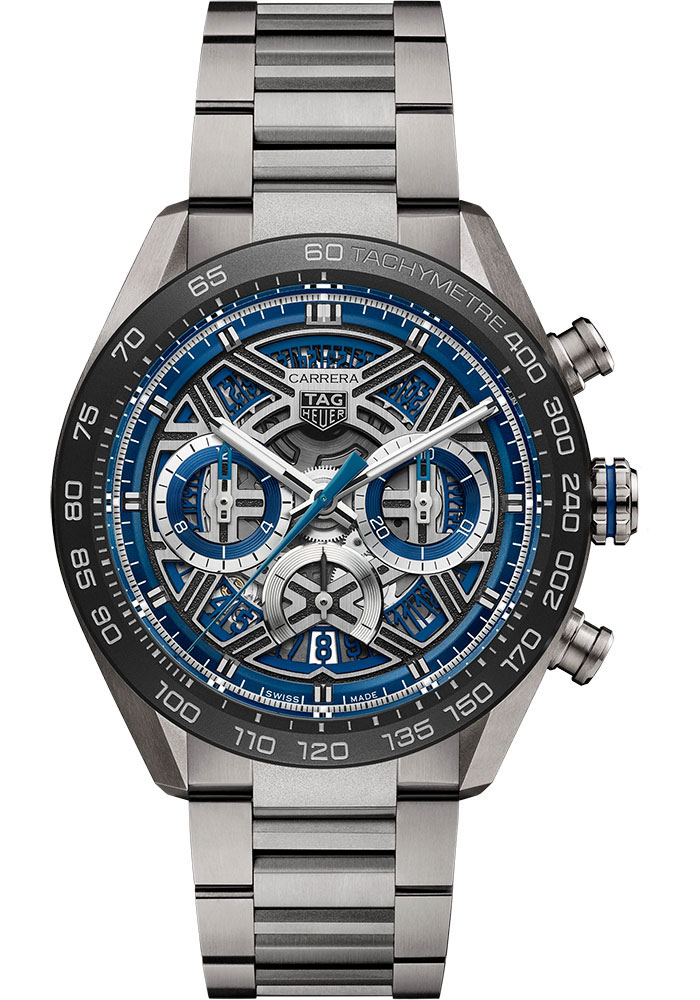 Tag Heuer Watches - Carrera Chronograph Extreme Sport Automatic 44 mm - Titanium Sand-Blasted - Bracelet - Style No: CBU2081.BF0007