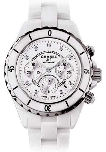Chanel J12 White Ceramic 41mm Chronograph Watches