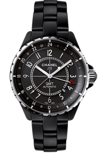 Chanel Watches - J12 Black Ceramic 41mm GMT Matte Black - Style No: H3101