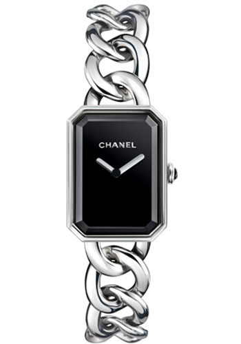 Chanel Premiere Chain Large Black Dial Watch H3250