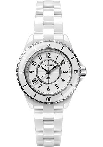 Chanel J12 Quartz Watch - 33mm White Ceramic And Steel Case - White Dial -  White Ceramic Bracelet - H5698