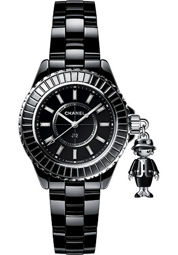 Chanel Watches - J12 Black Ceramic Mademoiselle Acte II - Style No: H6479