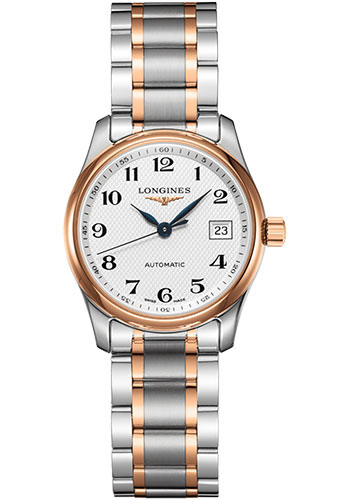 Longines Watches - Master Collection 29 mm - Steel And Pink Gold Cap 200 - Bracelet - Style No: L2.257.5.79.7