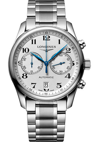 Longines Watches - Master Collection 40 mm - Chronograph - Steel - Bracelet - Style No: L2.629.4.78.6