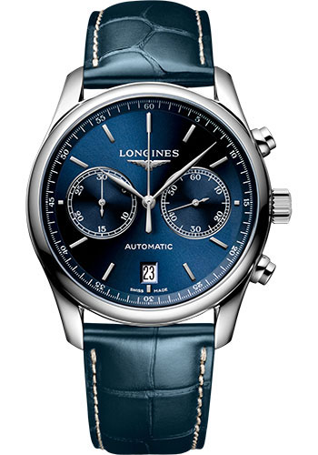 Longines Watches - Master Collection 40 mm - Steel - Alligator Strap - Style No: L2.629.4.92.0