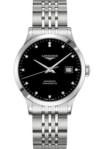 Longines Record collection 38.5 mm - Steel - Bracelet Watches