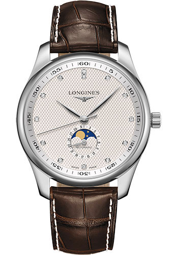 Longines Master Collection (42mm|Moon Phase|Steel|Alligator)