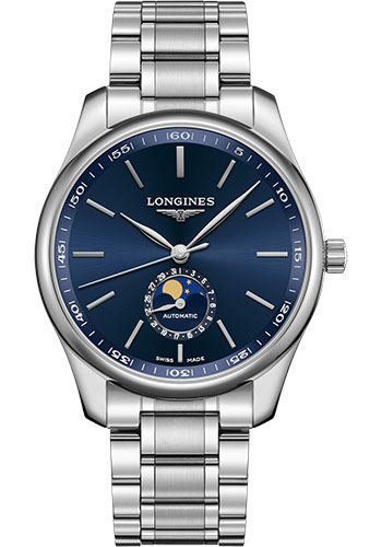 Longines Watches - Master Collection 42 mm - Moon Phase - Steel - Bracelet - Style No: L2.919.4.92.6