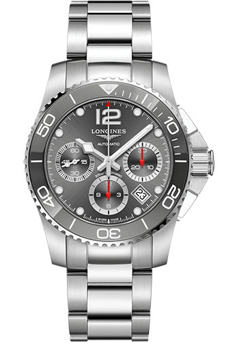 Longines Watches - HydroConquest 41 mm - Automatic - Steel And Ceramic - Bracelet - Style No: L3.783.4.76.6