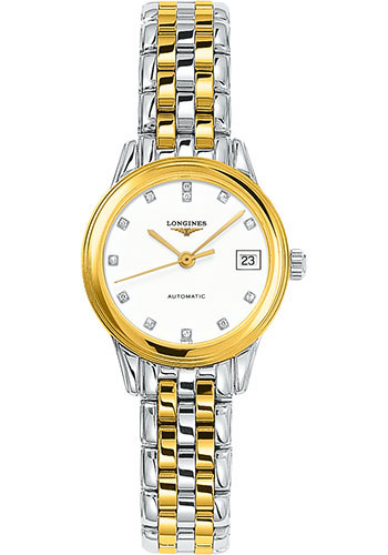 Longines Watches - Flagship 26 mm - Steel And Yellow PVD - Bracelet - Style No: L4.274.3.27.7