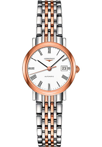 Longines Watches - Elegant Collection 25.5 mm - Steel And Pink Gold - Bracelet - Style No: L4.309.5.11.7