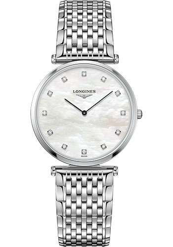 Longines Watches - La Grande Classique de Longines 33 mm - Quartz - Steel - Bracelet - Style No: L4.709.4.88.6