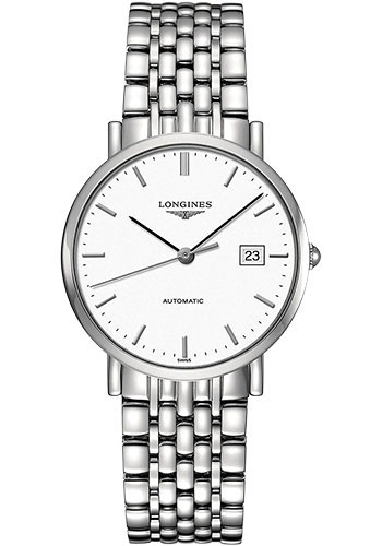 Longines Watches - Elegant Collection 37 mm - Steel - Bracelet - Style No: L4.810.4.12.6