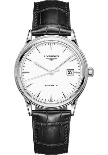 Longines Flagship 40 mm - Steel - Alligator Strap Watches