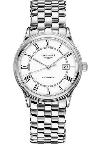 Longines Watches - Flagship 40 mm - Steel - Bracelet - Style No: L4.984.4.21.6