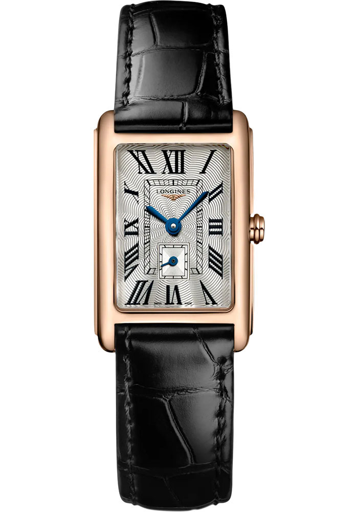 Longines Watches - DolceVita 20.50 X 32 mm - Quartz - Pink Gold - Alligator Strap - Style No: L5.255.8.71.0