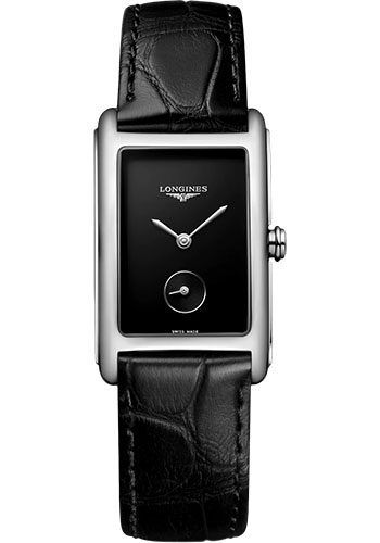 Longines Watches - DolceVita 23.30 X 37 mm - Quartz - Steel - Alligator Strap - Style No: L5.512.4.50.2